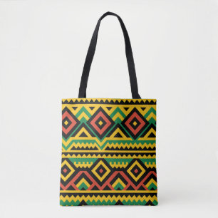 Bold African Print Tote Bag