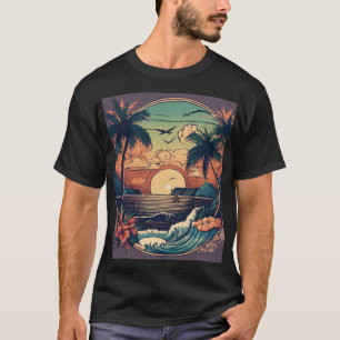 "Bold American Traditional Tattoo Design T-Shirt: T-Shirt