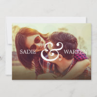 Bold Ampersand Save the Date Card