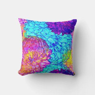 Bold and Beautiful Floral Patterns Art Throw Pillow