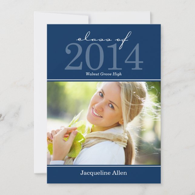 Bold and Beautiful Graduation Invitation (Front)