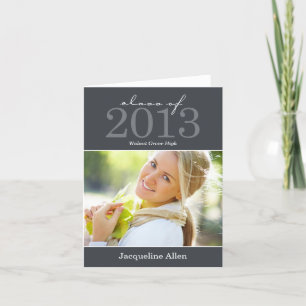 Bold and Beautiful Graduation Thank You Card