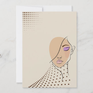 bold and beautiful  invitation