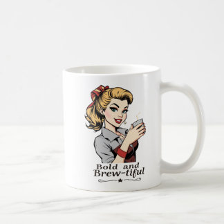 Bold and Brew-tiful Sassy Retro Coffee Mug