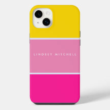 Bold and Bright Colour Block Custom Name 