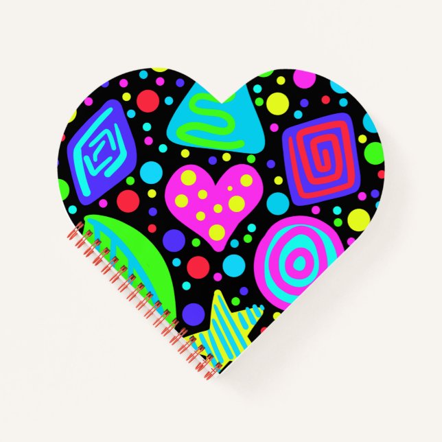 Bold and Colourful Graphic Print Notebook (Front)