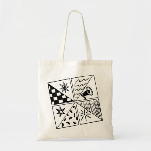 bold and dynamic collages vibrantly display  tote bag