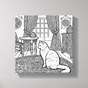 Bold and Easy Cat #10 Canvas Print