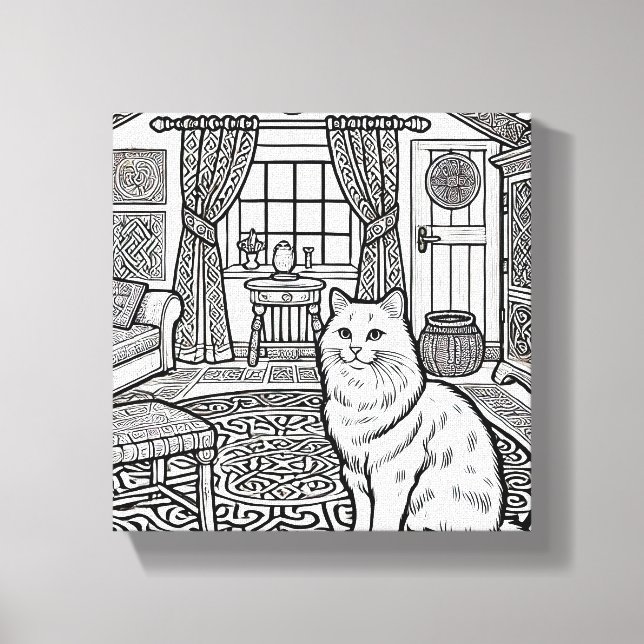 Bold and Easy Cat #27 Canvas Print (Front)