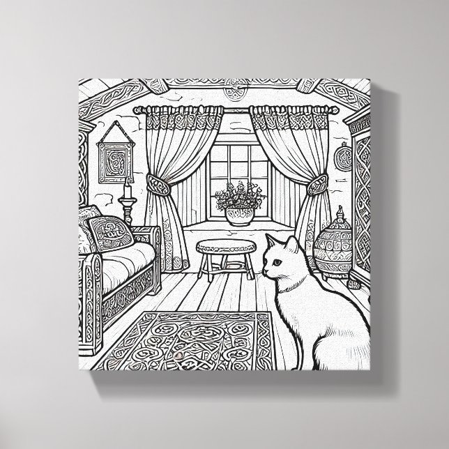 Bold and Easy Cat #41 Canvas Print (Front)