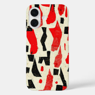 Bold and Edgy: A Dynamic Abstract Pattern iPhone 16 Case