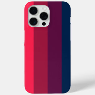 Bold and elegant pattern in shades of red, purple iPhone 15 pro max case