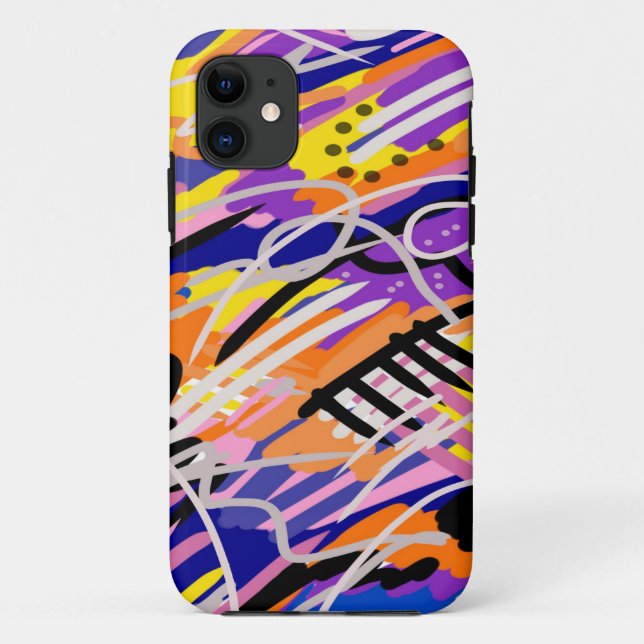 Bold and Expressive Abstract Art  Case-Mate iPhone Case (Back)