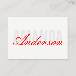Bold and Fancy Text Business Card