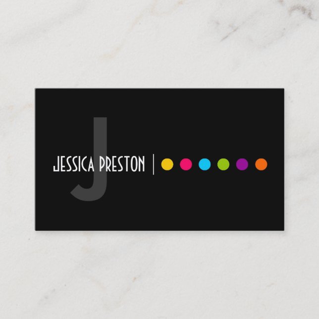 Bold and Hip Business Card (Front)