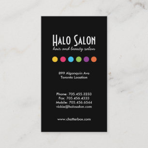 Bold and Hip Salon Appointment Card