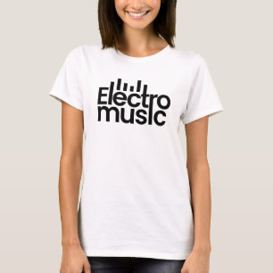 Bold and minimal Electro music logo T-Shirt