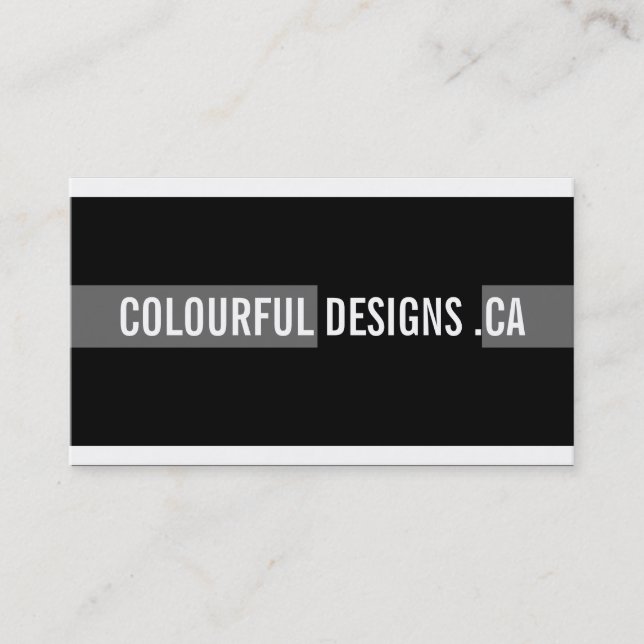 Bold and Modern Business Cards (Front)