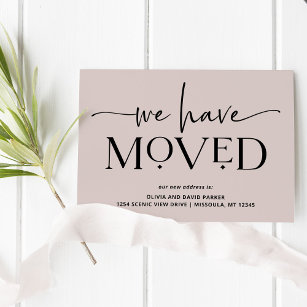 Bold and Modern   Moving Announcement Postcard