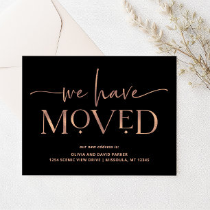 Bold and Modern Moving Announcement Postcard