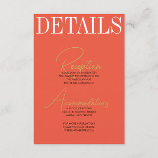 Bold and Retro Enclosure Card