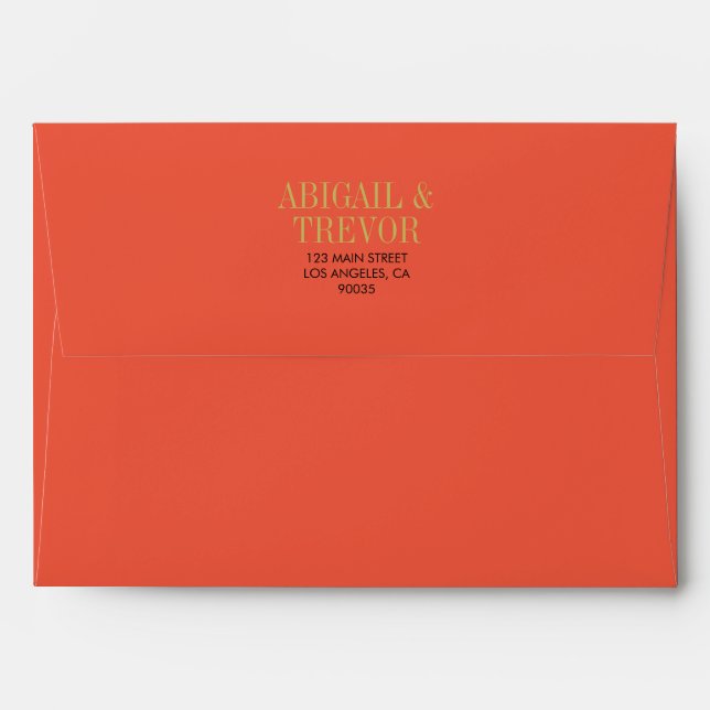 Bold and Retro Envelope (Back (Top Flap))