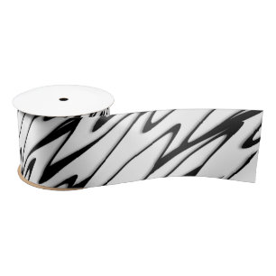 Bold and Sophisticated Modern Abstract   Satin Ribbon