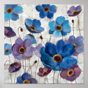 Bold Anemones Poster