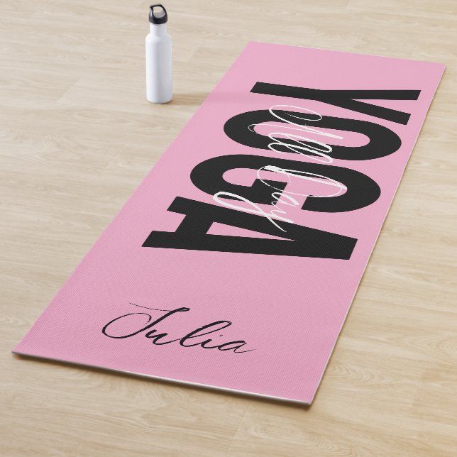 Bold Any Color Personalized Name Yoga Mat (In Situ)