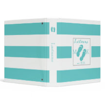 Bold Aqua Stripe and Flip flops