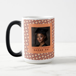 Bold Aztec Print Senior Year Grad Magic Mug