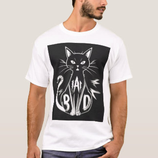 Bold BAD Cat Art  T-Shirt