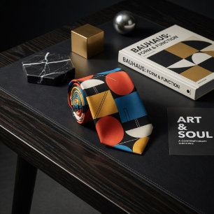 Bold Bauhaus Geometric  Tie
