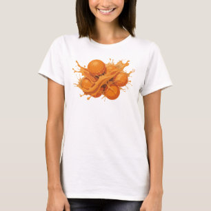 Bold & Beautiful Orange Abstract Oranges T-Shirt