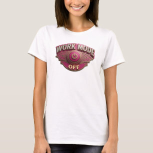 Bold & Beautiful Red WORK MODE OFF Art Print T-Shirt
