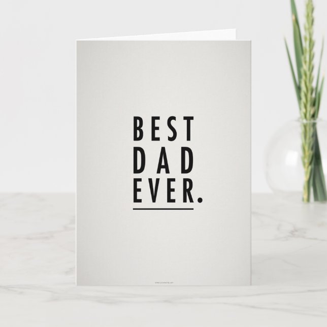 Bold Best Dad Ever Card (Front)