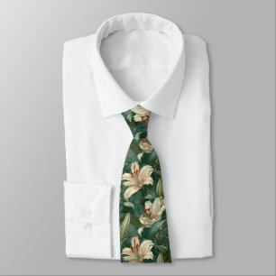 Bold Best Man Lilies Flower Tie