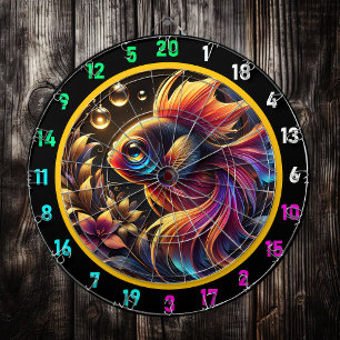Bold Betta Glow Dartboard Design