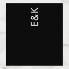 Bold Big Monogram Simple Wedding