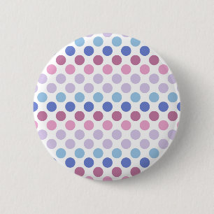 Bold Bigender Pride Flag Colours Polkadots 2 Inch Round Button
