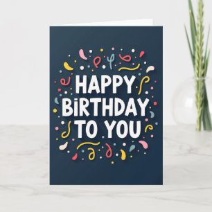 Bold Birthday Confetti Card