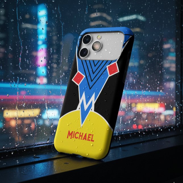 Bold Black 90s Retro Memphis Bauhaus Monogram (Créateur téléchargé)