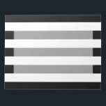 Bold Black And White Horizontal Stripes Notepad<br><div class="desc">Bold black and white graphic stripes decor in horizontal or in vertical fashion are a modern classic graphic design style that always make for a great custom gift for yourself or for someone special on your list, these are sure to make an impression on any festive occasions. Email us using...</div>