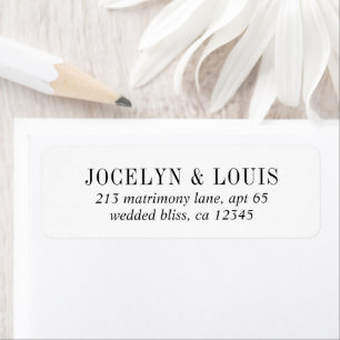 Bold Black and White Modern Wedding