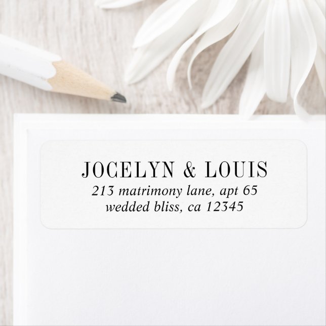 Bold Black and White Modern Wedding (Insitu)