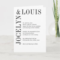 Bold Black and White Modern Wedding