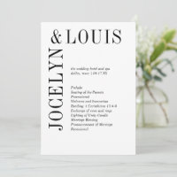 Bold Black and White Modern Wedding