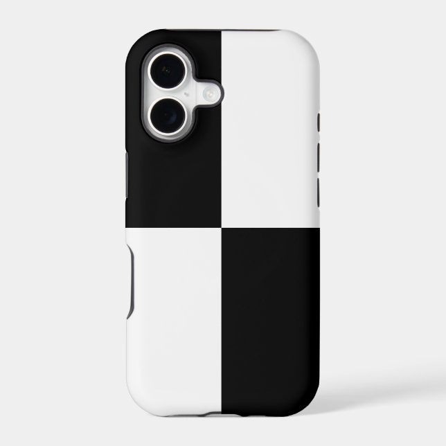 Bold Black and White Rectangles iPhone 8 Plus Case (Back)
