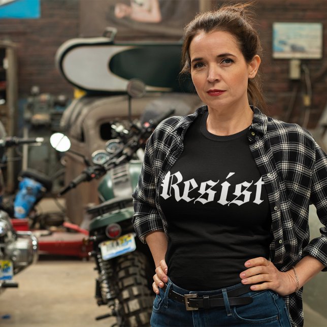 Bold Black and White Resist Statement Tri-Blend Shirt (Bold Black and White Resist Statement Tri-Blend Shirt)