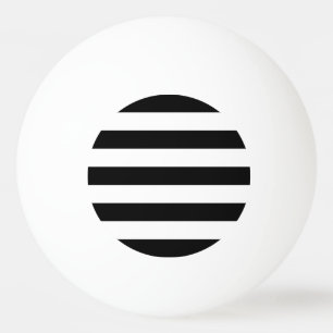Bold Black And White Stripes Design Ping Pong Ball